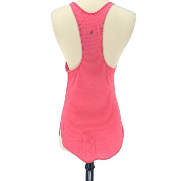 Lululemon athletica pink striped tank top small - Picture 2 of 4